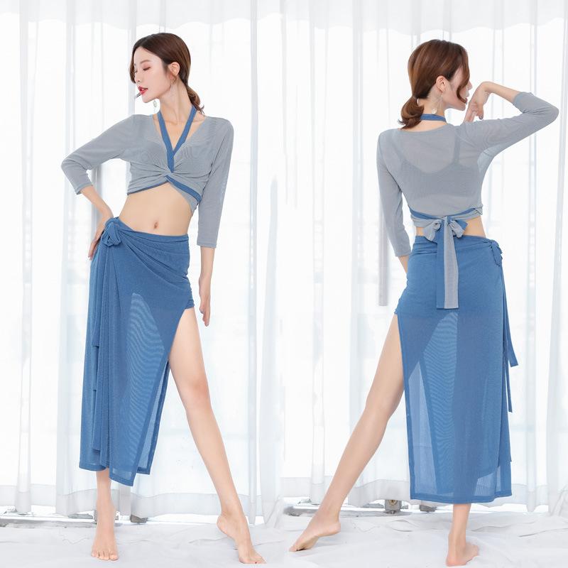 木ノ実社交ダンスお召しもの レディース セットアップ 春夏 メッシュ原料品 透け感 艶っぽい 習い事お召しもの 読み合わせる着 告げ知らせる会 高座お召しもの ロングスコート マキシ丈 綿織物 ぶどう酒赤いこと