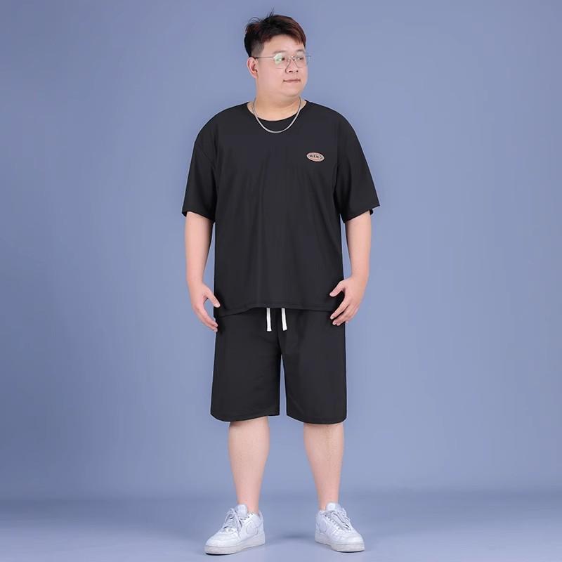 Tシャツ メンズ 男性用 接触冷感 半袖 春夏 薄手 軽量 ゆったり ルーズフィット 大きいサイズ 吸湿速乾 スポーツ 運動 カジュアル 普段使い 2点セット セットアップ
