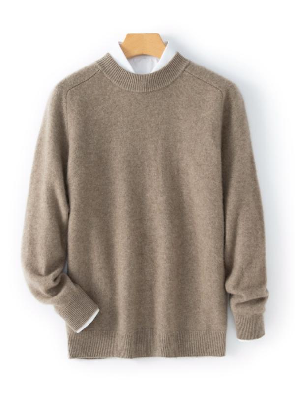 セーター メンズ 男性用 秋冬 ラウンドネック カシミヤ 厚手 ゆったり ケーブル編み ニット プルオーバー 長袖 普段使い カジュアル 肌触り 黒 紺 グレー キャメル｜おうち健康生活 11,386円