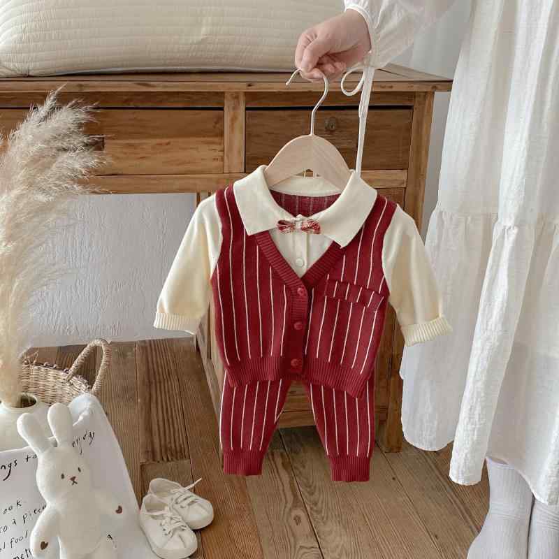 ベビー服 男の子 フォーマル スーツ セットアップ 2点セット 1歳 誕生日 100日祝い お食い初め 選び取り 結婚式 発表会 お宮参り 七五三 記念撮影 紳士服 赤 レッド 春秋 柔らかい 乳児 赤ちゃん 洋服