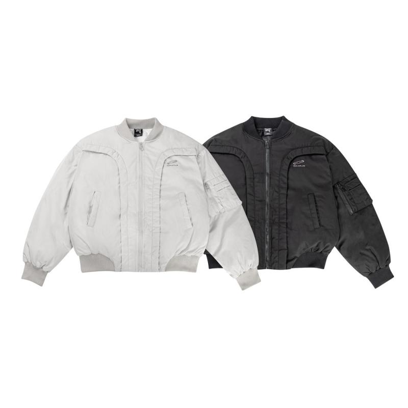 中綿上衣 メンズ 冬 朦朦たる 防寒 スタジャン MA-1 流行り  自己同一性 役立つこと性 表どおり 心地よい ゆったり ビッグ影ぼうし 真っただ中丈 照明ランプ色合い ポリエステル 薄墨色 黒いこと 普段使い メンズファッション-ズボン・パンツ