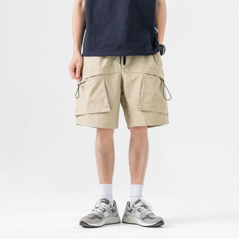 ショートパンツ メンズ ハーフパンツ 男性用 ゆったり ワーク カジュアル 無地 ナイロン 五分丈 ストレッチ 通気性 アウトドア 普段使い ストリートファッション 春夏