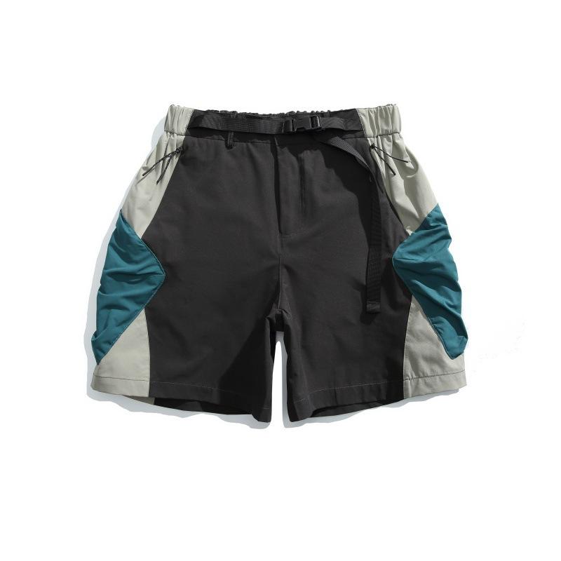 ショートパンツ メンズ 春夏 速乾 ワークウェア 作業着 アウトドア スポーツ ハーフパンツ 5分丈 ポリエステル ストレッチ 撥水加工 バイカラー 機能性 ボトムス