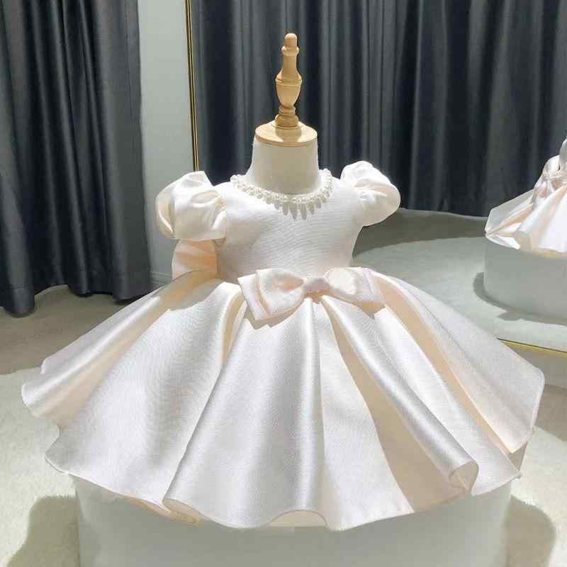 ドレス ベビー 女の子 プリンセス フレンチ チュール ふんわり ボリューム 1歳 誕生日 バースデー 結婚式 フラワーガール セレモニー フォーマル ホワイト ポリエステル リネン