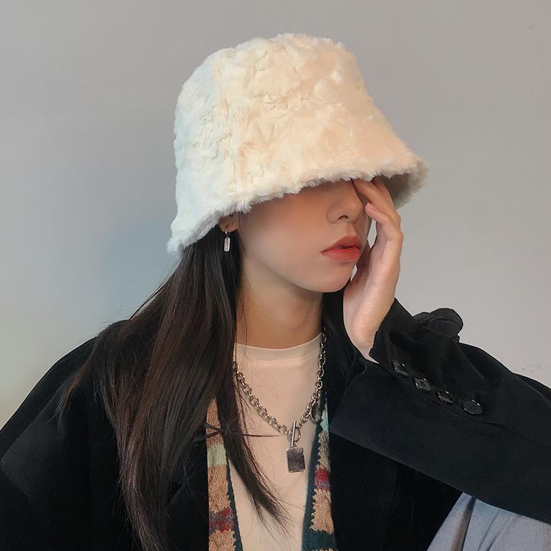 帽子 レディース 秋冬 フェイクファー ボア バケットハット ふわふわ 暖かい 保温 耳まで暖かい 上品 個性的 カジュアル 普段使い お出かけ 若見え 小顔効果