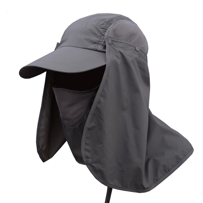 ハット メンズ 釣り フィッシング アウトドア 登山 バケットハット サファリハット 日よけ UVカット フェイスカバー ネックガード 速乾 通気性 防水 広つば 折り畳み式 コットン 夏用