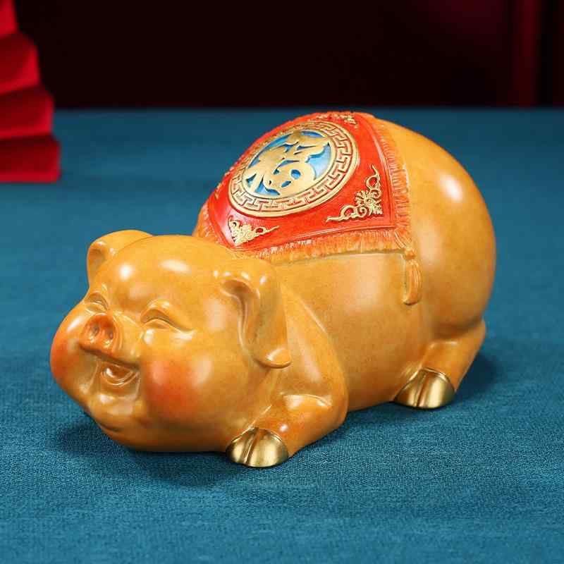 貯金箱 真鍮製 豚 置物 干支 オブジェ 工芸品 インテリア雑貨 おしゃれ ユニーク ゴールド アンティークゴールド 卓上 リビング オフィス デスク プレゼント ギフト