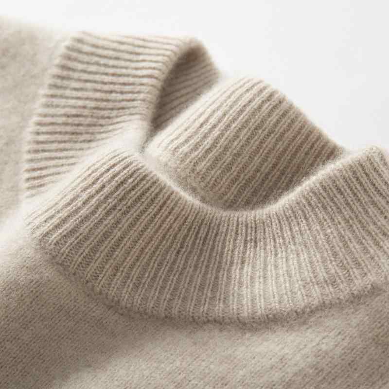 セーター メンズ 男性用 モックネック ハイネック 厚手 長袖 プルオーバー ゆったり ルーズフィット 大きいサイズ ビッグシルエット ニット トップス 暖かい 保温性 カジュアル 普段使い 秋冬 無地｜おうち健康生活