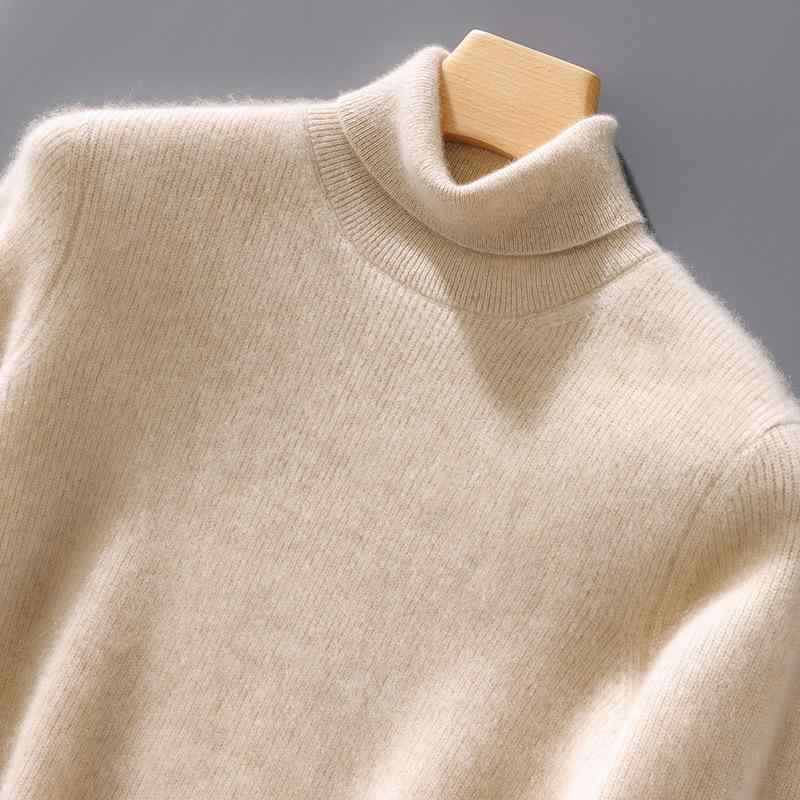ニット メンズ 男性用 秋冬 ウール ハイネック タートルネック プルオーバー ビジネス オフィス インナー 厚手 暖かい 通気性 カジュアル セーター