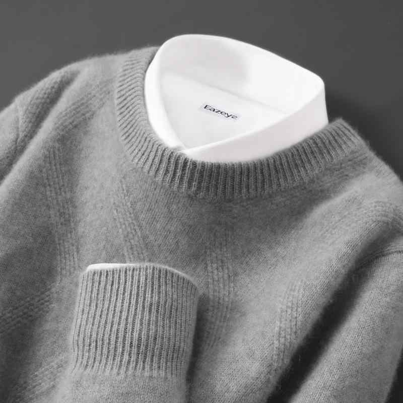 セーター メンズ 男性用 秋冬 ウール クルーネック 丸首 厚手 ジャガード ニット ゆったり リラックスフィット カジュアル ビジネス 通勤 プルオーバー インナー トップス 通気性 8,356円