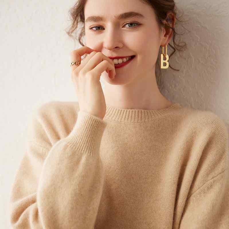 セーター レディース 秋冬 クルーネック 厚手 ゆったり ルーズシルエット 無地 プルオーバー 長袖 カジュアル きれいめ オフィス 通勤 デイリー ニットトップス 8,659円