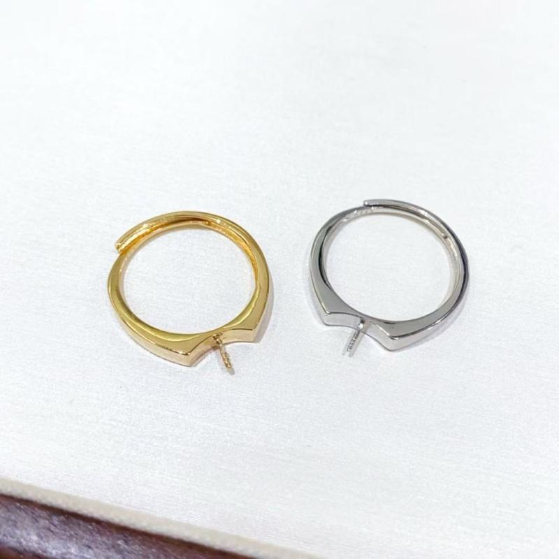指環 レディース S925しろがね色 9-10粍 素水パール用 輪っか基礎 空枠 分かりやすい 雅びやか プレーンリング ラウンド型 大きさ合わせる能力のある 無償性大きさ 明かりメッキ産業 お手々お手伝いさん DIY 部分品