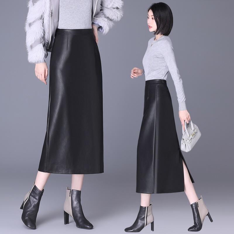 スカート レディース 羊革 レザースカート ハイウエスト タイト ロング スリット ペンシルスカート 着痩せ スタイルアップ 春夏 オフィス 通勤 カジュアル きれいめ 7,806円