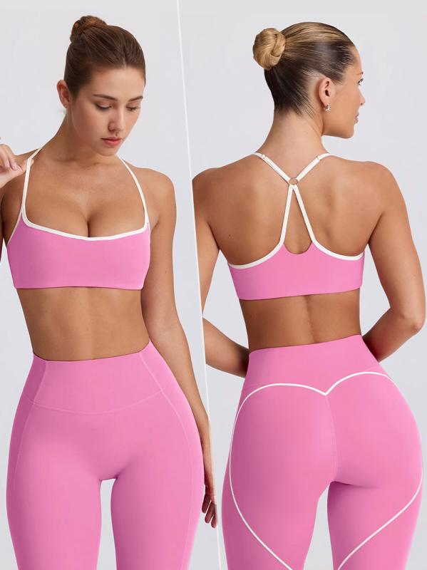ヨガウェア レディース ハイウエスト ヒップアップ 美尻 ショートパンツ ブラトップ 上下セット 細見え 着痩せ 吸湿速乾 伸縮性 ナイロン スパンデックス フィットネス ジム ランニング トレーニング 春夏