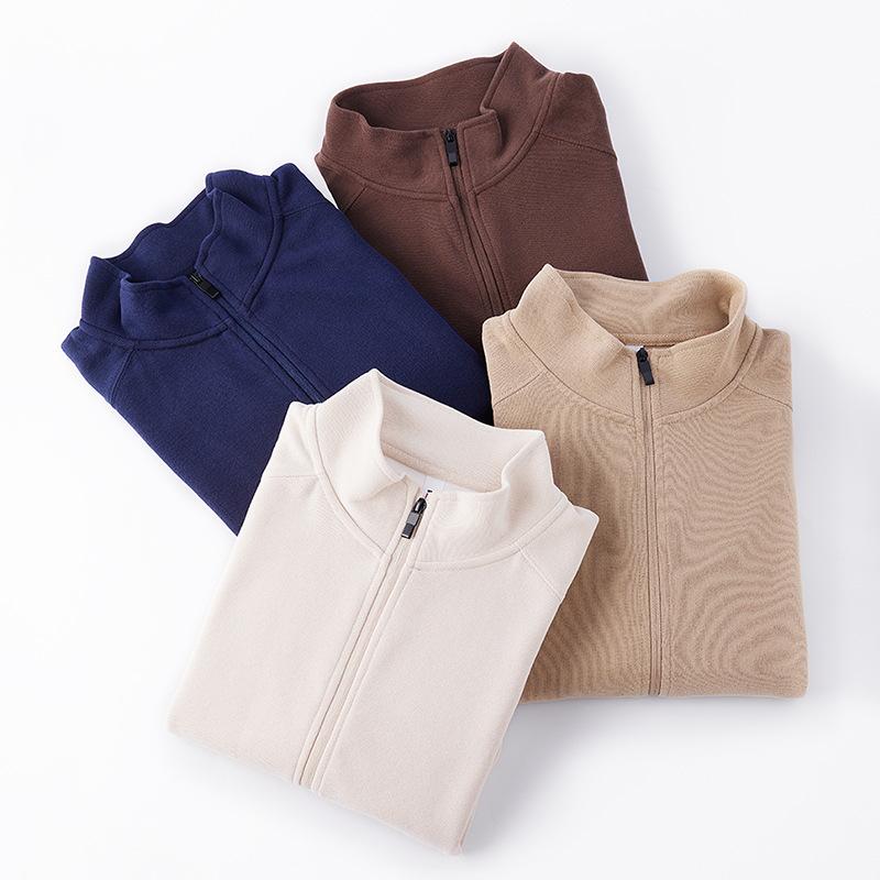 スウェット メンズ トレーナー スタンドカラー ジップアップ 厚手 裏起毛 ビッグシルエット ドロップショルダー 綿 暖かい 防寒 カジュアル 普段使い ワンマイルウェア 秋冬 アウター