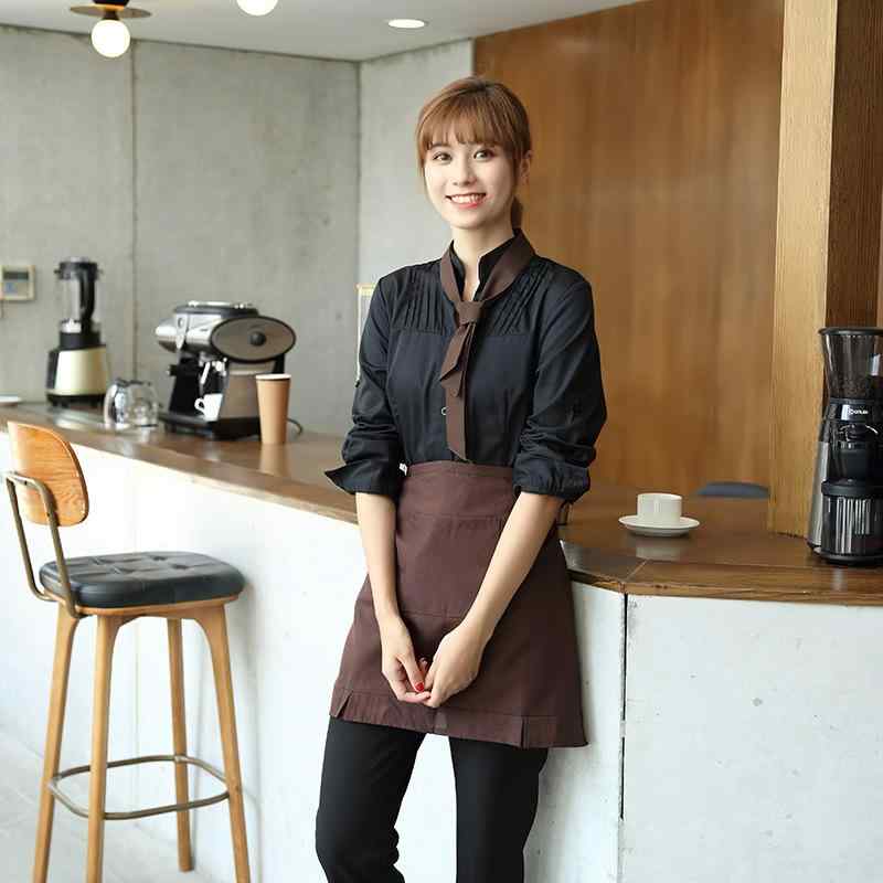 ユニフォーム 男女兼用 ホテルスタッフ サービス業 接客業 従業員 カフェ レストラン 飲食店 中華料理店 ファストフード店 農家レストラン 長袖 秋冬 ポリエステル 防寒