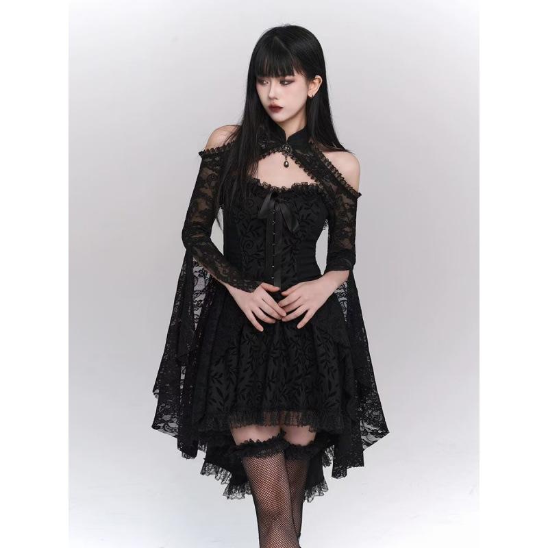ワンピース レディース 黒 ブラック ビスチェ ベアトップ ドレス ショート丈 Aライン ノースリーブ 誕生日 パーティー ミニドレス 普段使い カジュアル ハロウィン 仮装 コスチューム ポリエステル 無地 ストリートファッション