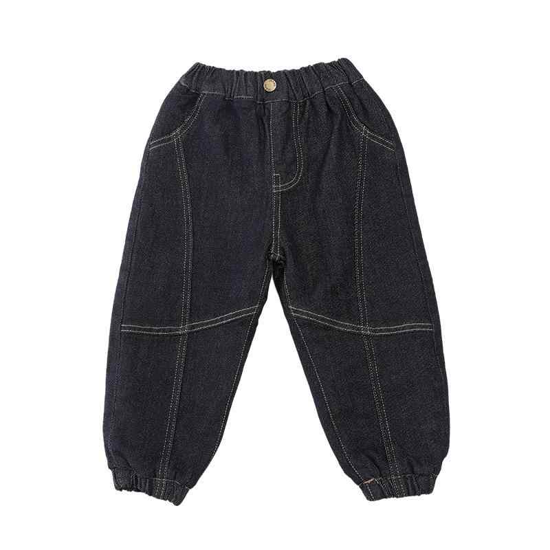 パンツ 男の子 キッズ 切り替え 裏起毛 デニム ジーンズ 無地 秋冬 カジュアル 普段使い 暖かい ズボン 小学生 中学生 子供服 厚手 保温 防寒