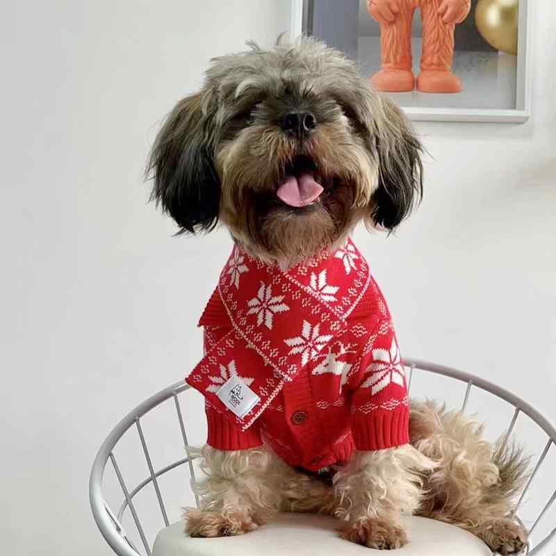 ペットウェア 秋冬 セーター ニット クリスマス コスチューム マフラー 犬 猫 小型犬 中型犬 ビションフリーゼ トイプードル チワワ ポメラニアン あったか 防寒 かわいい お散歩 イベント パーティー 普段使い