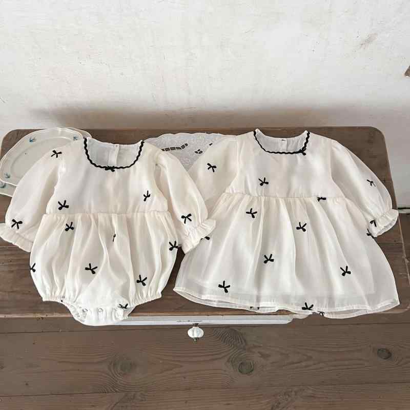 女の子 プリンセス ワンピース チュールスカート 長袖 蝶結び 綿 柔軟 カートゥーン柄 春秋 ベビー クローリング服 包み込み 軽量 伸縮性 かわいい 普段使い