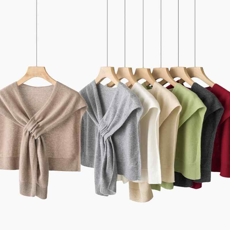 レディース ストール ショール 保温 レイヤード 腰巻き 中長 エレガント 純色 黒 白 グレー 秋冬