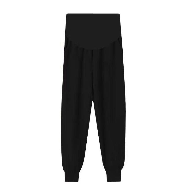 妊婦スウェットパンツ 秋冬 ゆったり 暖かい コットン混紡 厚手 長丈パンツ ストレッチ素材 グレー 黒 妊婦サポート 暖か 快適 外出着 スポーツ ルーズ カジュアル 保温性
