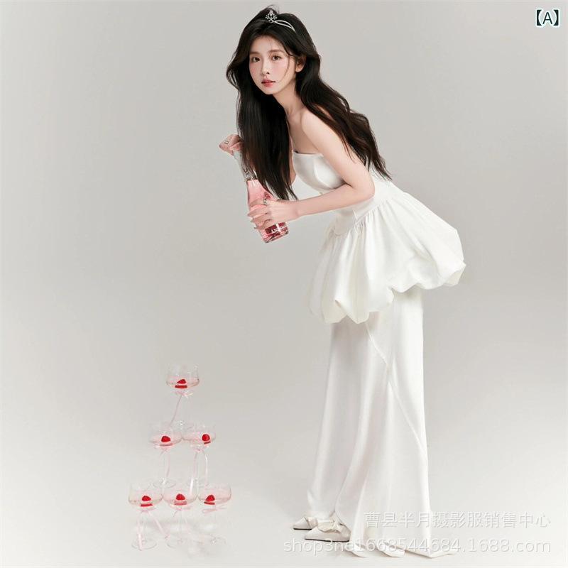 ドレス レディース プリンセス 誕生日 テーマ 撮影 韓国 雑誌風 爽やか 雰囲気 スタジオ 個人写真 春 ポリエステル フリーサイズ 欧米 ファンタジー かわいい
