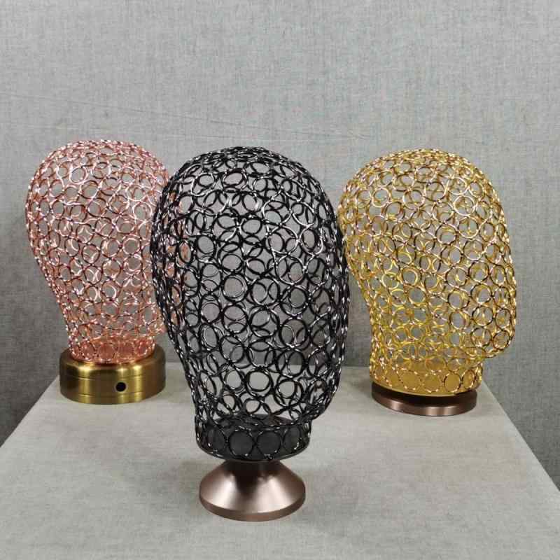 帽子ディスプレイ マネキンヘッド メンズ レディース キッズ 金属製 電気メッキ加工 透かし鉄輪 ゴールド シルバー マットブラック ショーウィンドウ 店舗装飾 アクセサリー