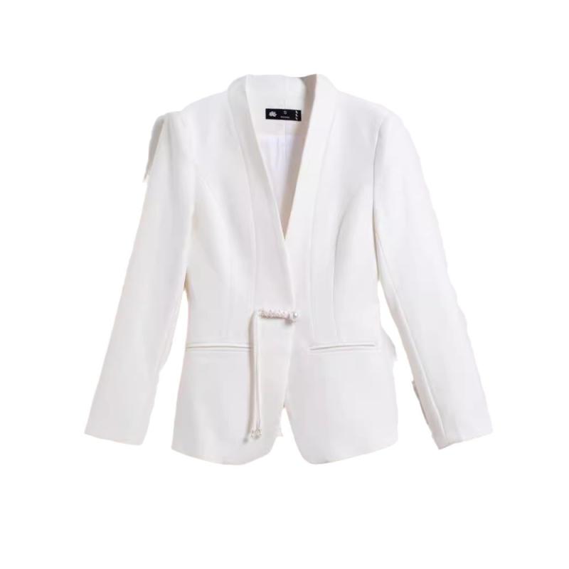 ワンピース レディース ジャケット セット OL 通勤 美容師 ビジネス エレガント シック 上品 秋 長袖 中丈 ポリエステル レーヨン ポリウレタン 混 伸縮性 白 ピンク 黒