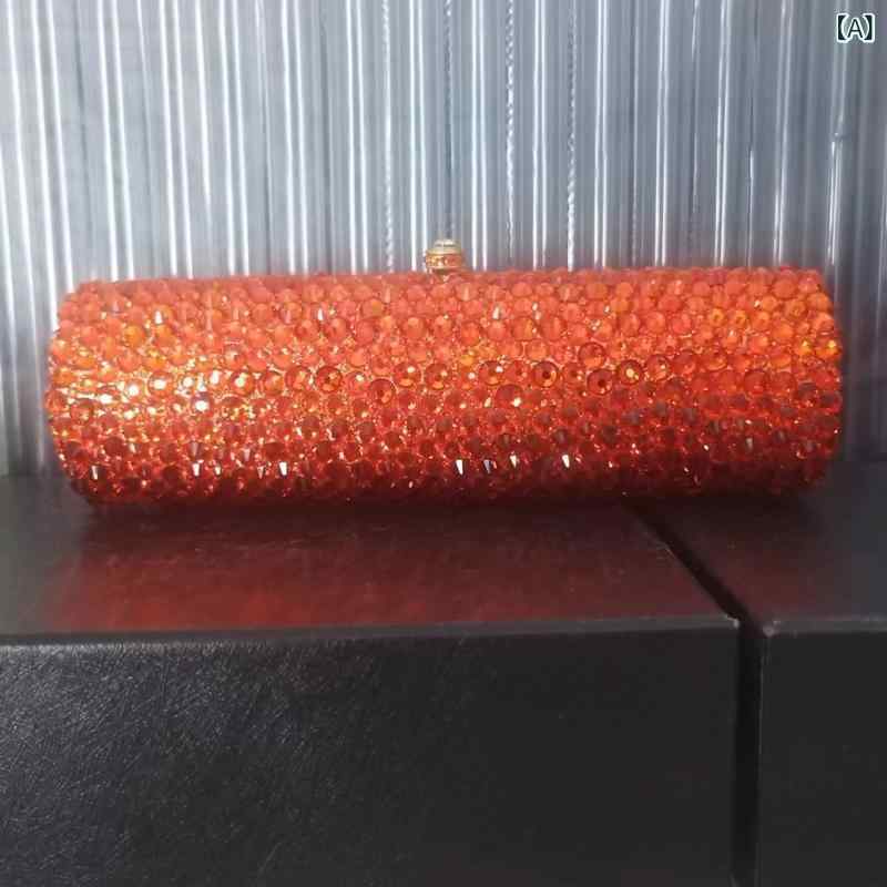 イブニングバッグ レディース 金属 ラインストーン クラッチバッグ チェーンバッグ 宝石 ハンドバッグ 丸形 硬め ロック ストリート 普段使い ゴールド シルバー シャンパン