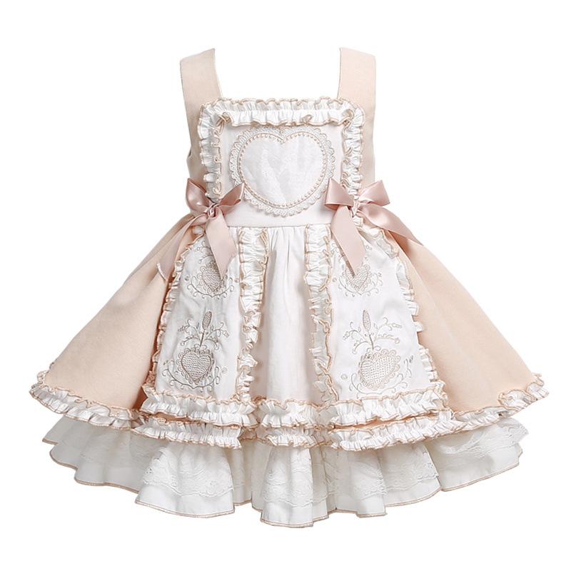 ワンピース 女の子 プリンセススカート ロリータ 吊り帯 古風 かわいい ポリエステル 綿 オールシーズン セット