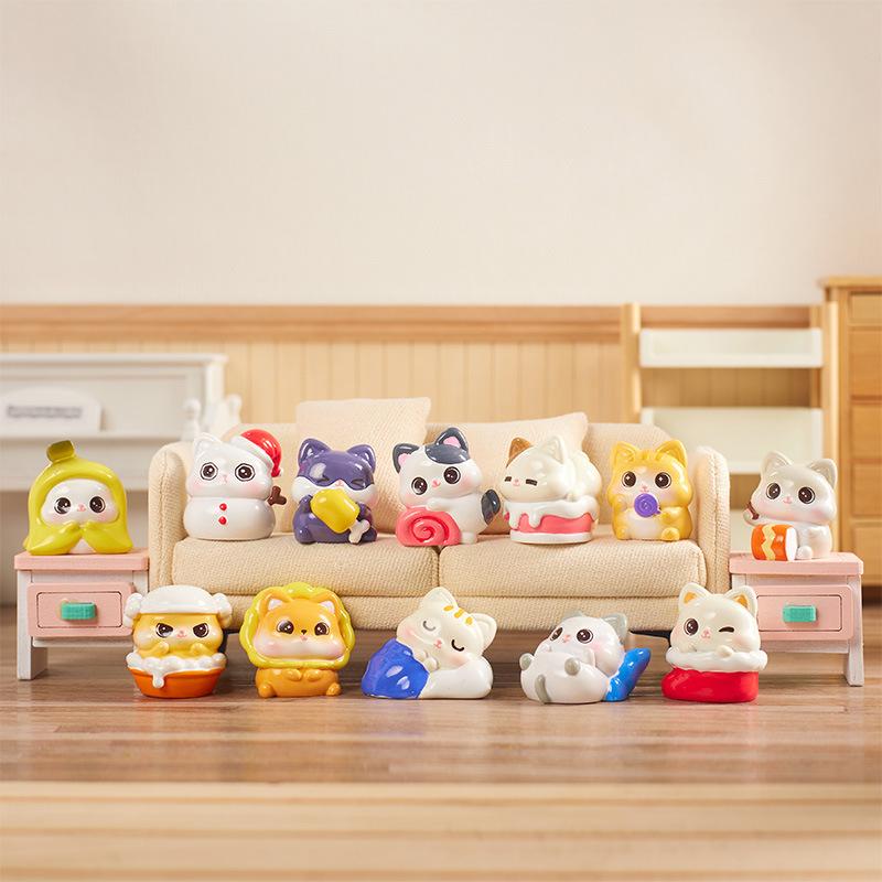 フィギュア キッズ ブラインドボックス かわいい カードゥーン 二次元 樹脂 置物 癒し 萌え 猫 犬 ミニチュア デスク飾り 部屋飾り インテリア クリエイティブ 小物 サプライズ コレクション