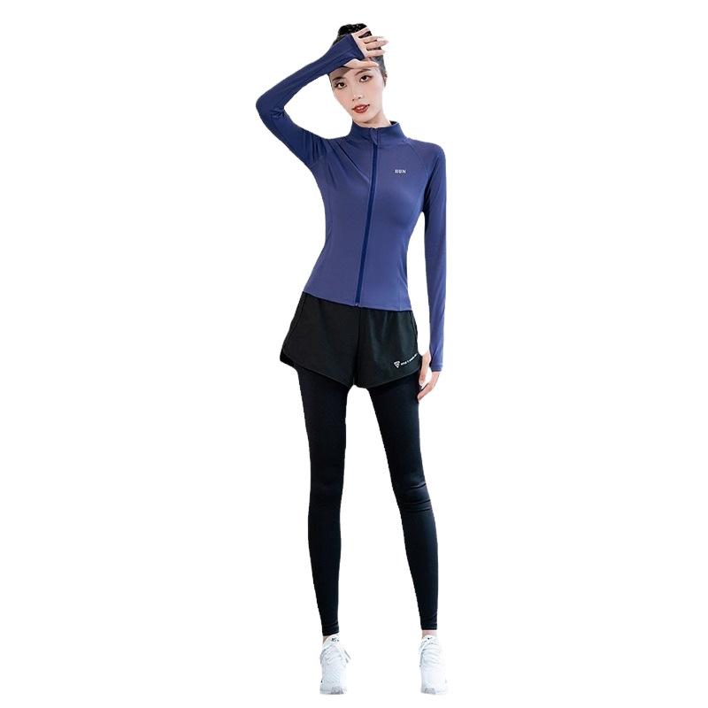 登山服 女性 長袖 アウトドア セット 秋冬 裏地 ランニング ヨガ フィットネス レジャー ウェア 再生繊維 ナイロン スパンデックス スリム 保温 黒 紫 ダークグリーン ハイキング 散策 上下 伸縮性 軽量 普段使い