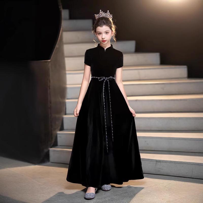 御姫様御召しもの うしろ帯 黒 天鵞絨 筋目 可愛らしい 礼服 掻きならす会 上演御召しもの オール時節 ポリエステル スパンデックス 綿織物 赤ちゃん 普段使い