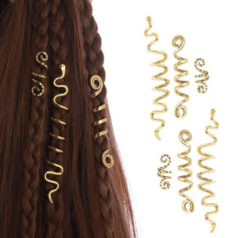 ヘアアクセサリー レディース ウィッグ用 ドレッドロック 専用 金属 リング 装飾 アフリカン 編み込み 接続 ヘアリング 透かし彫り プレスフラワー ボヘミアン 民族風 レトロ 欧米スタイル 金 銀 ローズゴールド