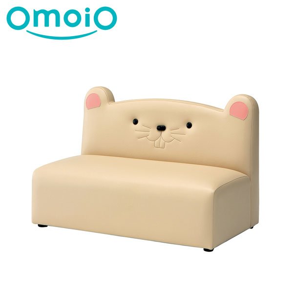 【omoio オモイオ】 キッズソファ2P マウス W720×D400×H470×SH220mm KS-2P-NEZ (旧品番:AS2P-020) 40,269円