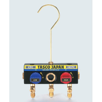TASCO どんぶり鉢弁膜式マニホールドボディ (R12･22) TA120K-11 空調工具-花・ガーデン・DIY