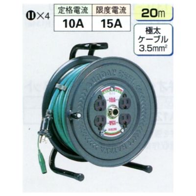 TASCO コードリール(極太3.5mm２仕様) TA649PK