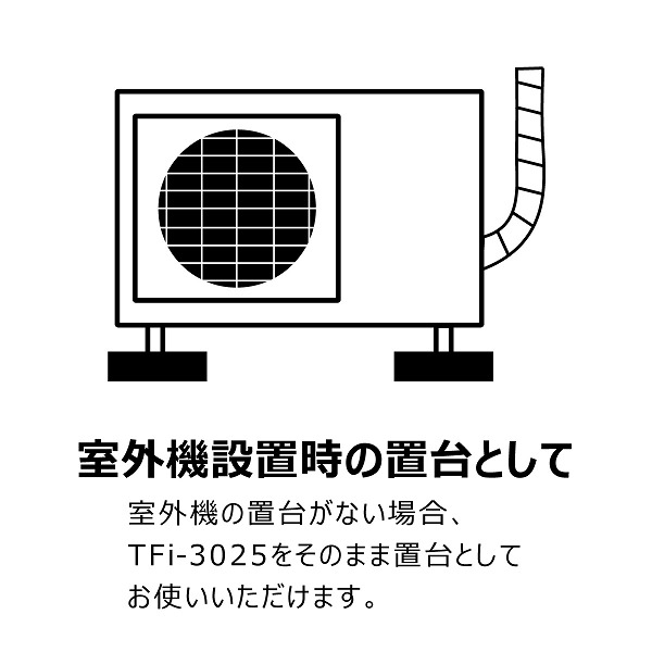 市場 在庫有り タツフト 室外機用ゴムマット