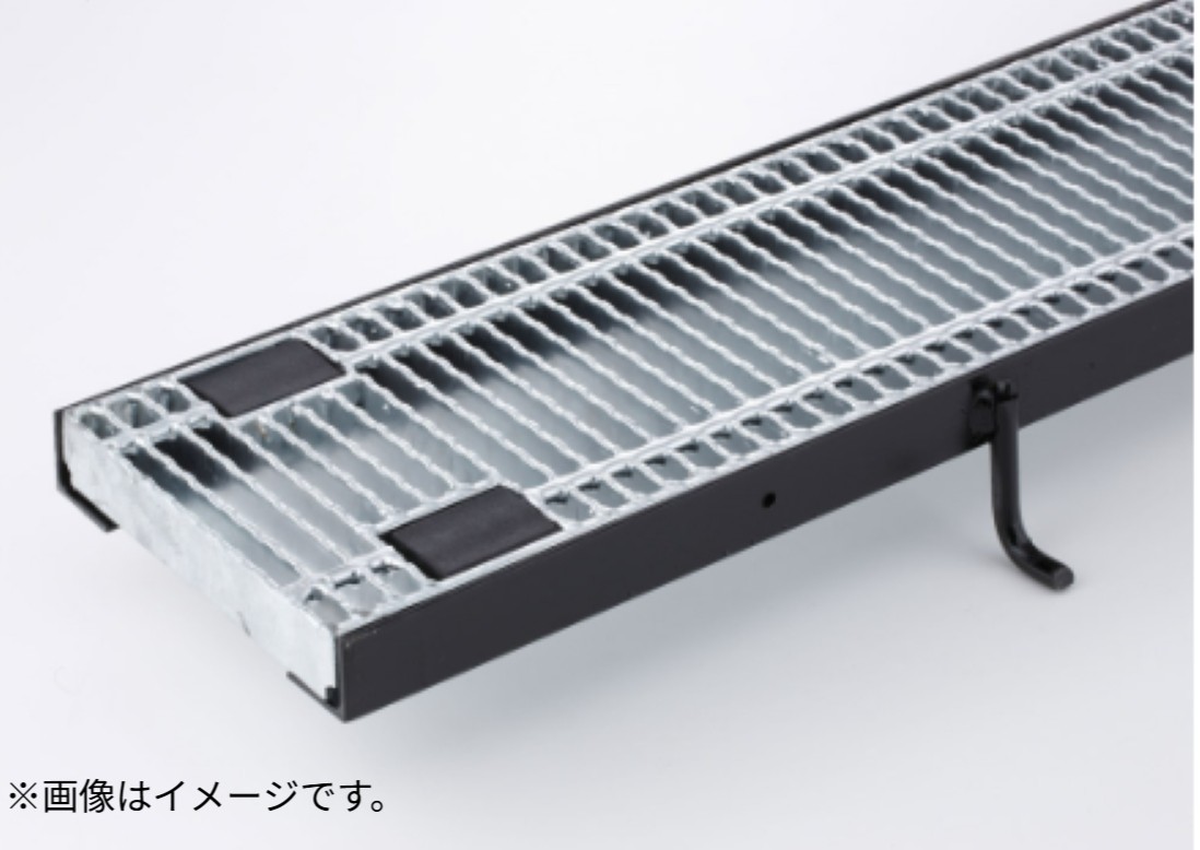 【中部コーポレーション】騒々しい音押しとどめる 組みたてる外構用雄捩子据えつける式所せまいスチールグレーチング 溝蓋 本体のみ 当て嵌める掛け目：T-2CXHBR 325S-1大きさ：997×150×25 (粍)