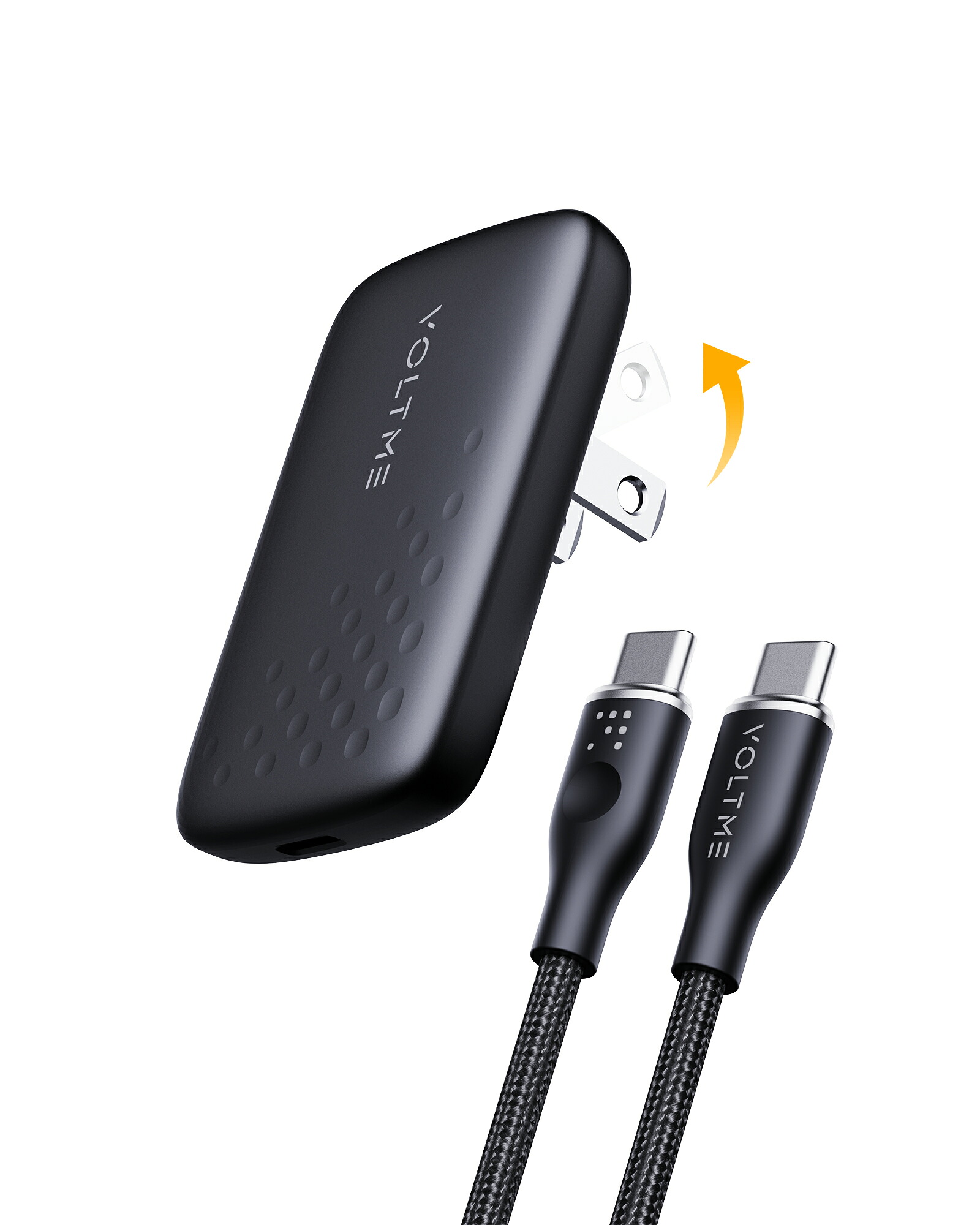 【VOLTME】 最大65W フルスピード充電 薄型モバイルバッテリー Revo 65 Evo レボ 65 エボ ブラック/ホワイト