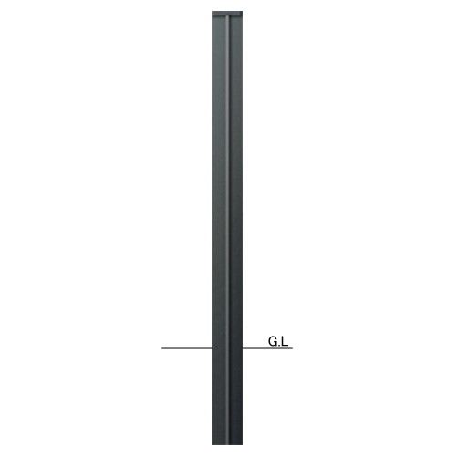 【帝金】【固定式】 ボラード CT60-A ダークグレー