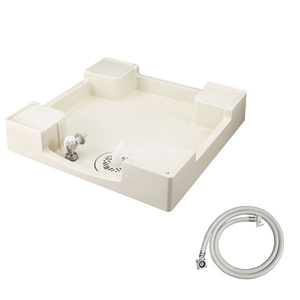 洗濯機用防水パン TPF640 フォーセットパン ニューホワイト 給水栓付き 水廻り商品,洗濯機防水パン関連,テクノテック,防水パン本体