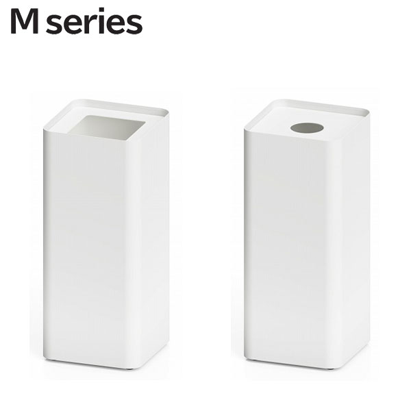 【ミヅシマ工業】【ゴミ箱】【商業施設】【ショッピングモール】【レジャー施設】 Mシリーズ 屑入S 角穴 丸穴 ホワイト(W) 分別表記なし 19,531円