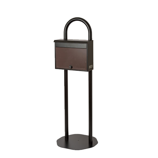 【ケイジ&mdash;ワイ】【KGY工業】 【ダイヤル錠】 【前入前出】 【A4対応】マイスタンドセット BZ52L BR ブラウン 自立式｜おうちまわり 店