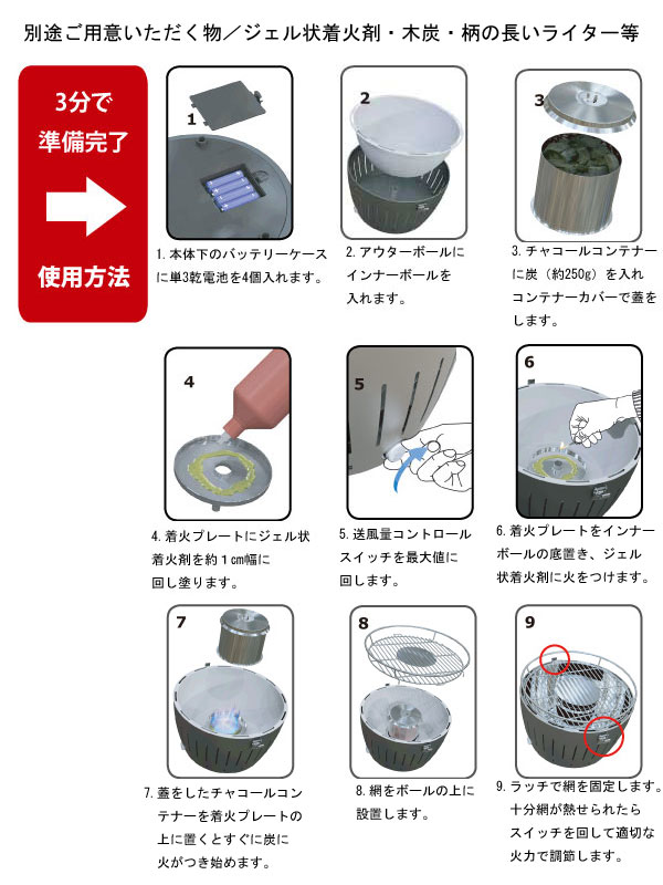 宅配便送料無料 ハーフェレジャパン 無煙炭火バーベキューグリル