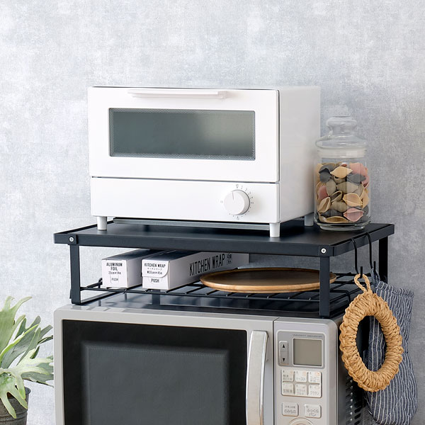 Panasonic レンジ 2021年※11/22までラック付き 楽天市場】【公式】HEIAN SHINDO レンジ上ラック マットブラック 耐