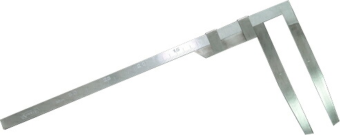 材木尺 ステン 30cm 表2mm・裏1mm目盛 H420×W175×D3mm 278g