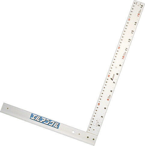 丸ノコガイド定規 エルアングル50cm 併用目盛 取手なし H500×W330×D20mm 560g