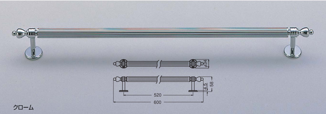 シロクマ リヨンタオル掛け クローム[BT-4] bt4（数量：1） 6,675円